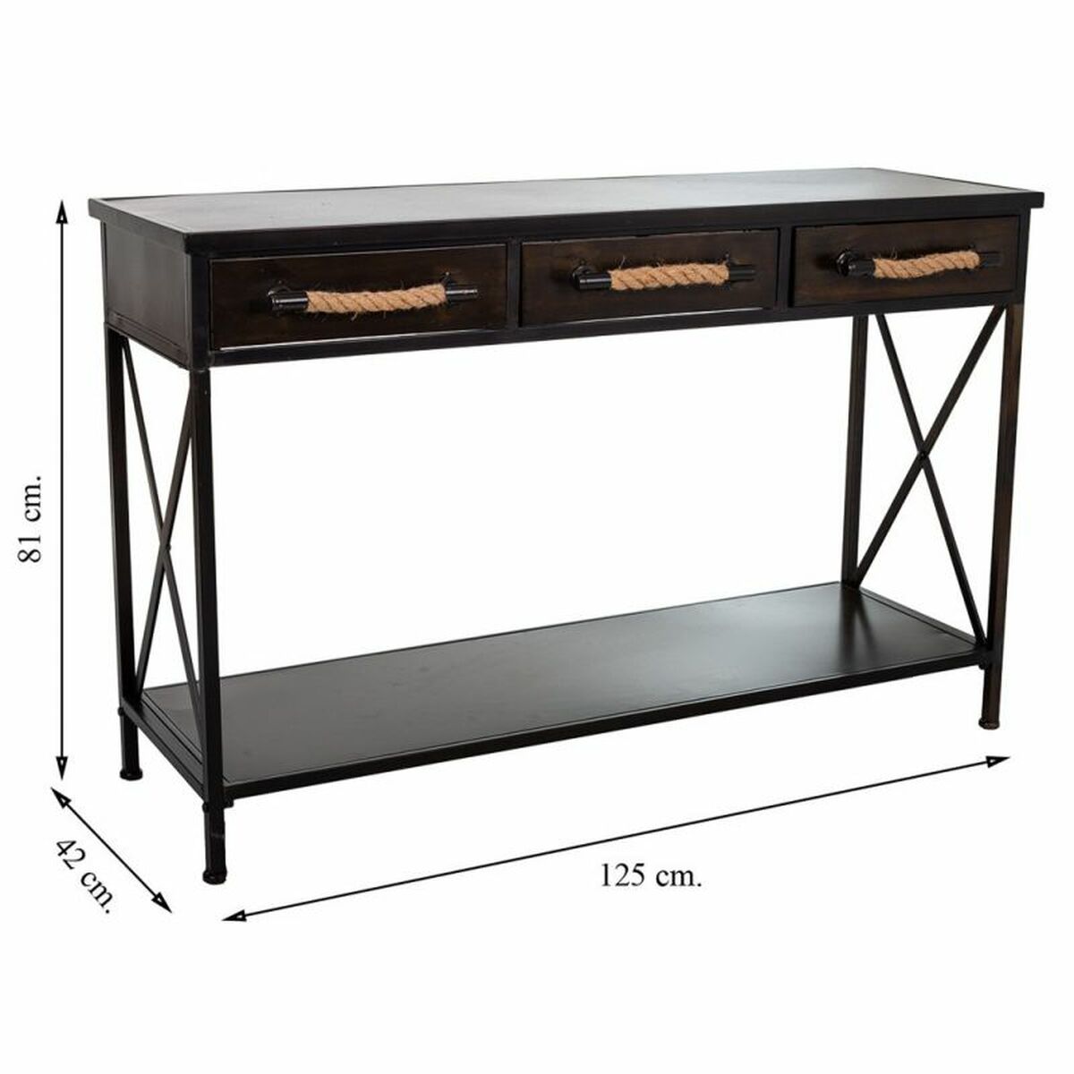 Predsoba Alexandra House Living Rjava 42 x 81 x 125 cm